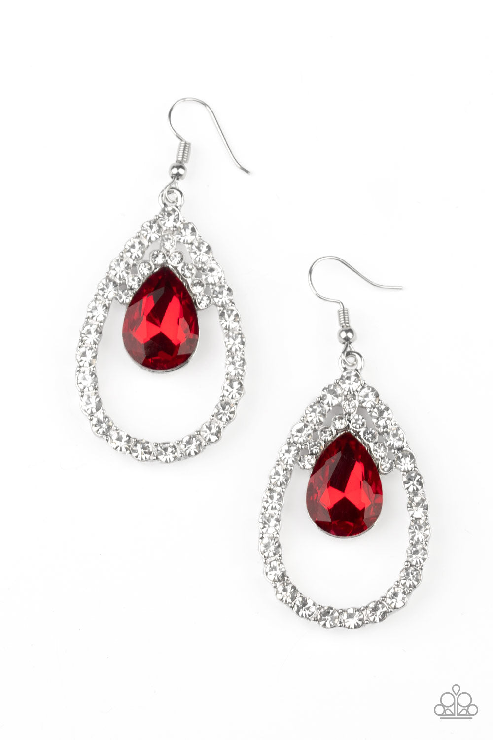 Trendsetting Twinkle Red Earring