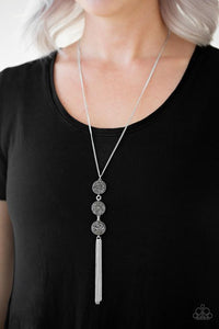 Triple Shimmer Silver Necklace