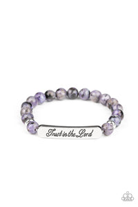 Keep The Trust Purple Bracelet