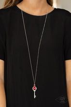 Load image into Gallery viewer, Unlock Every Door Red Necklace
