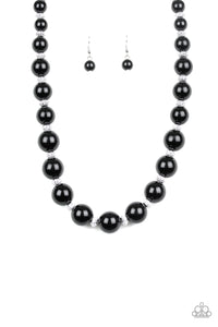 Uptown Heiress Black Pearl Necklace