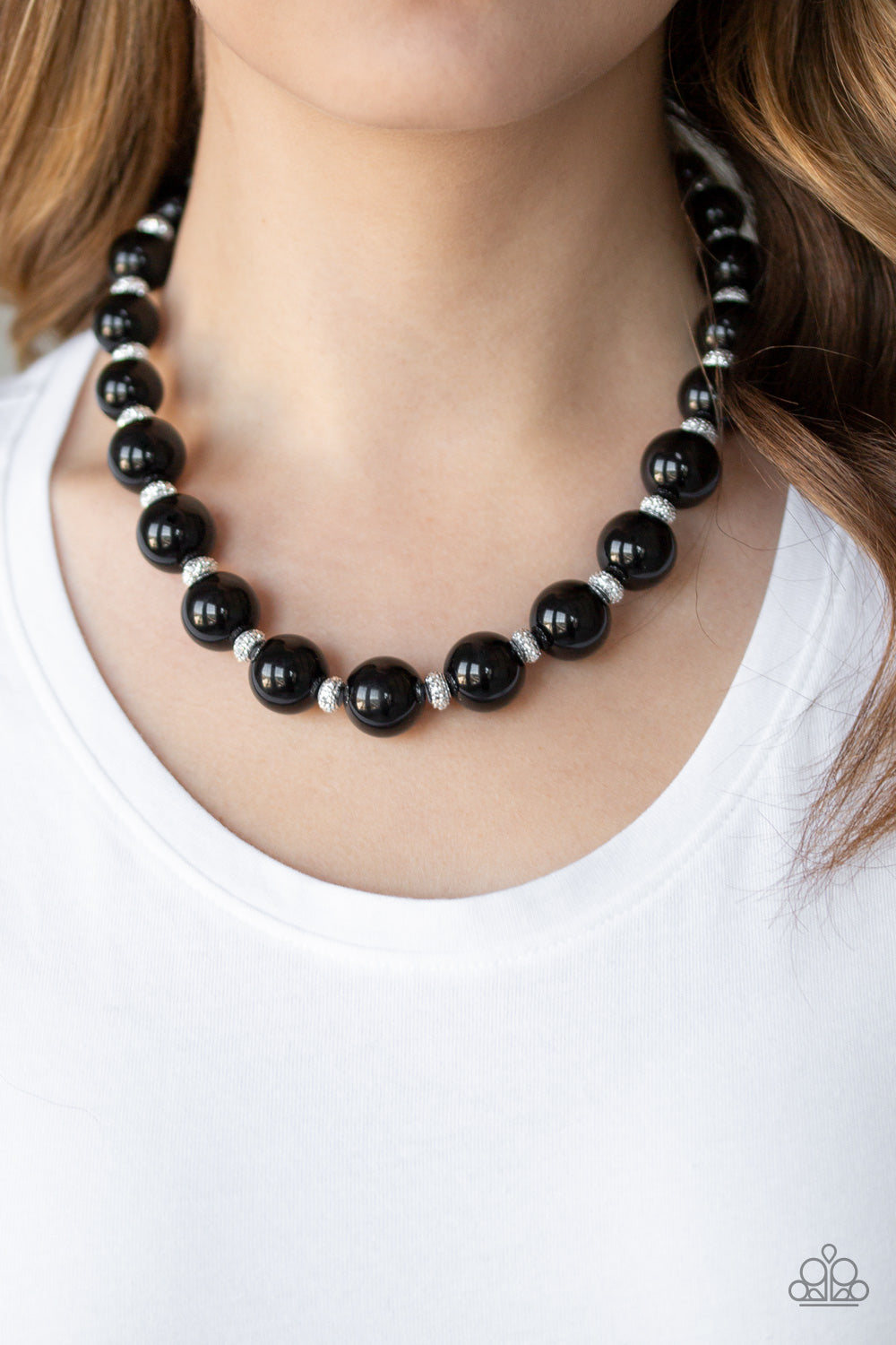 Uptown Heiress Black Pearl Necklace