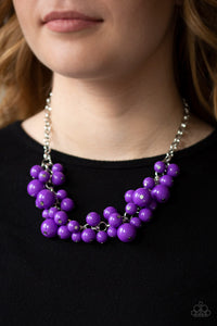 Walk This BROADWAY Purple/ Red Necklace