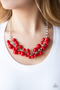 Walk This BROADWAY Purple/ Red Necklace