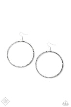 Load image into Gallery viewer, Wide Curves Ahead Silver Earring
