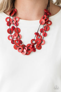 Wonderfully Walla Walla Brown/ Red Necklace