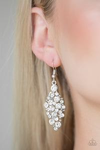 Cosmically Chic White Earring