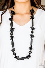 Load image into Gallery viewer, Cozumel Coast Black/ Blue Necklace
