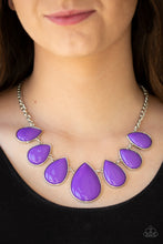 Load image into Gallery viewer, Drop Zone Purple Necklace
