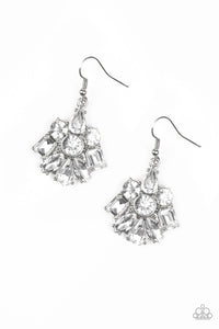 Fiercely Famous Silver/ White Earring