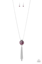 Load image into Gallery viewer, Happy As Can BEAM Purple/ White Necklace
