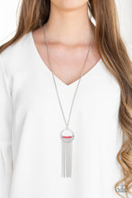 Load image into Gallery viewer, Terra Tassel Gold/ Red Necklace
