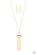 Load image into Gallery viewer, Terra Tassel Gold/ Red Necklace
