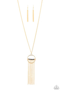 Terra Tassel Gold/ Red Necklace