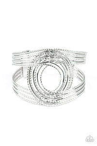 Rustic Coils Silver Bracelet