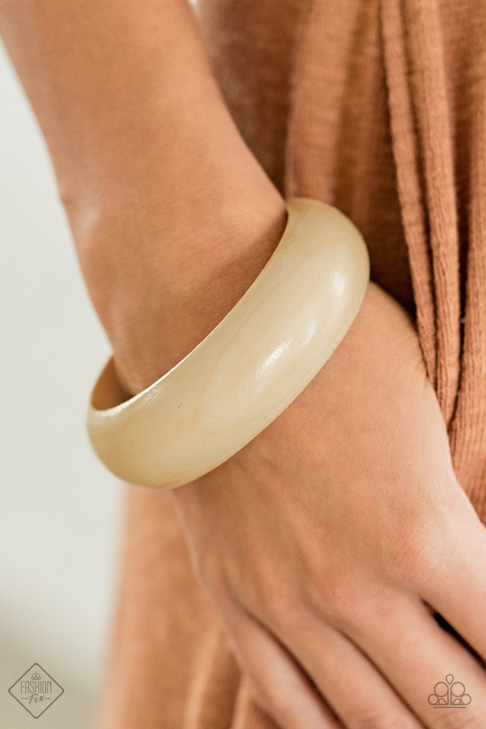 Whimsically Woodsy White Bracelet