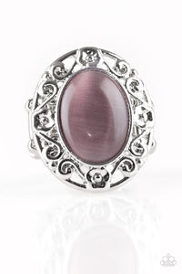 Moonlit Marigold Purple/ White Ring