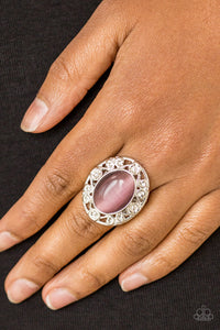 Moonlit Marigold Purple/ White Ring