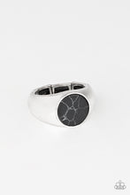 Load image into Gallery viewer, Carbon Print Black Men Ring
