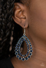 Load image into Gallery viewer, Glacial Glaze Blue/ White Earring
