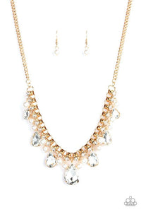 Knockout Queen Gold Pearl Necklace