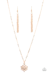 Lotus Retreat Rose Gold Necklace