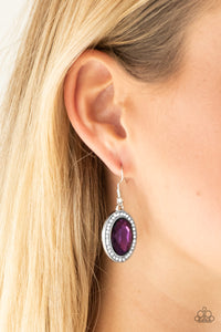 Only FAME In Town Purple Earring