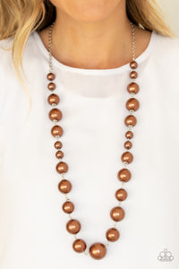 Pearl Prodigy Brown/ Pink/ White Necklace