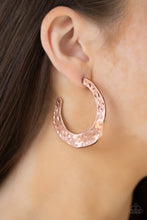 Load image into Gallery viewer, The HOOP Up Copper/ Silver Earring
