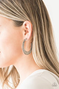 The HOOP Up Copper/ Silver Earring