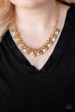 Load image into Gallery viewer, Wall Street Winner Black/ Gold Necklace
